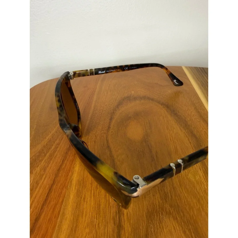 Persol Tortoise Shell Polarized Sunglasses PO3019S 55-20-145 Made in Italy Chic